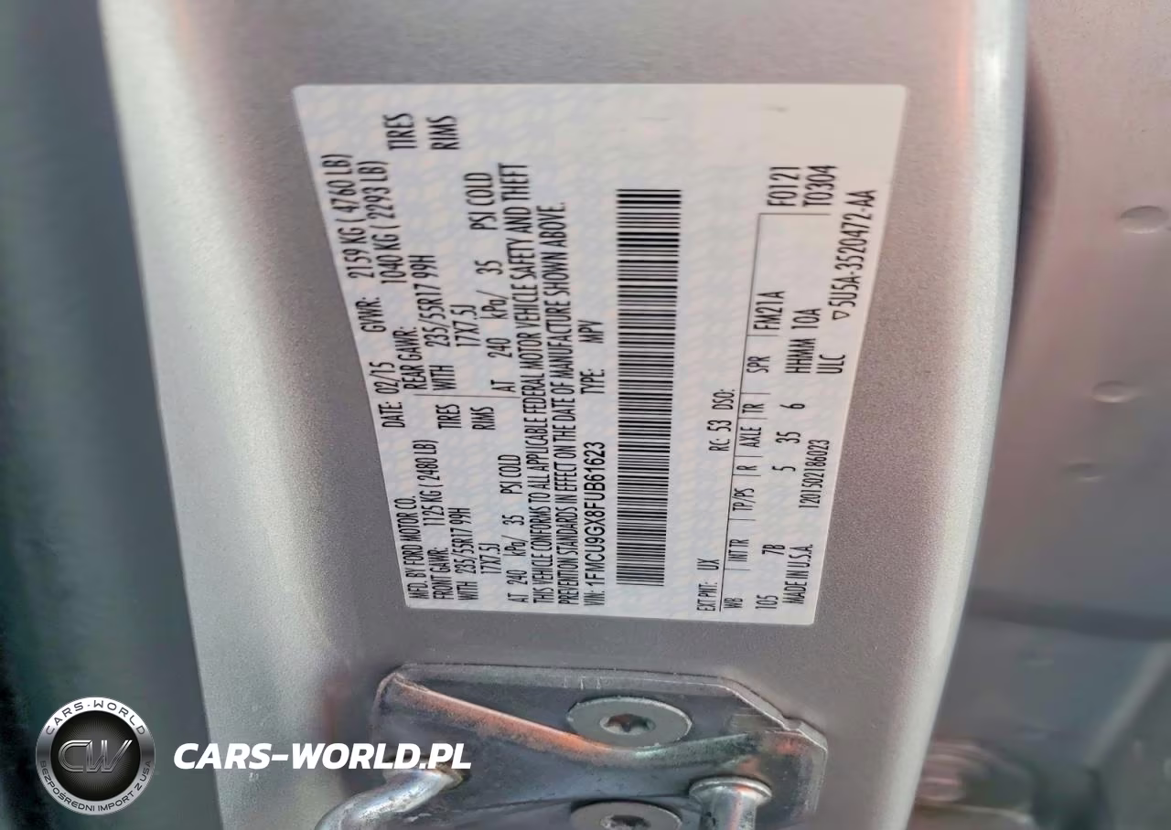 2015 Ford Escape Se VIN:1FMCU9GX8FUB61623 - 13