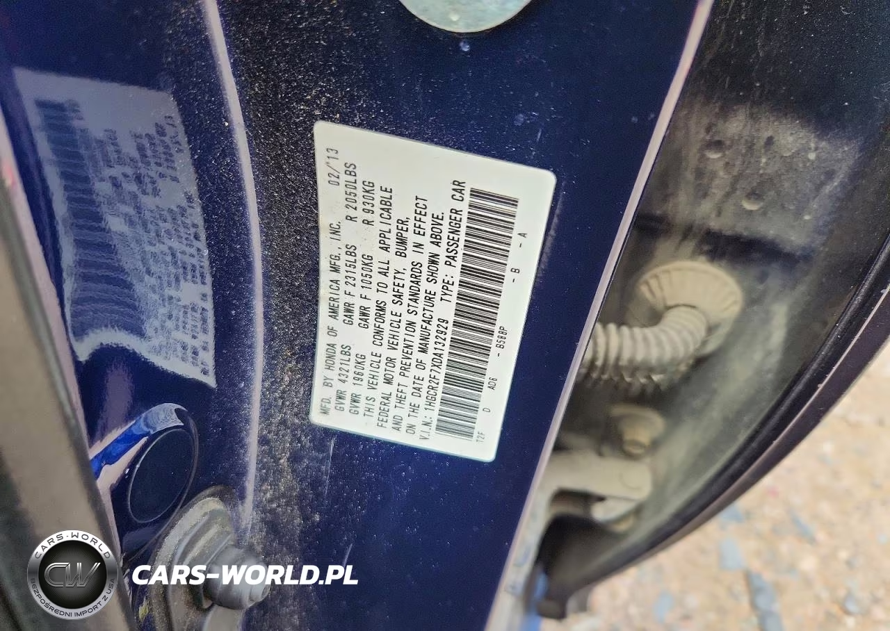 2013 Honda Accord Ex VIN:1HGCR2F7XDA132929 - 12