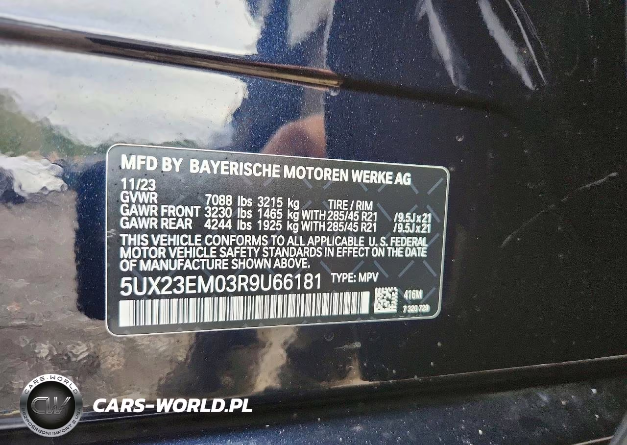2024 BMW X7 xDrive40I VIN:5UX23EM03R9U66181 - 13