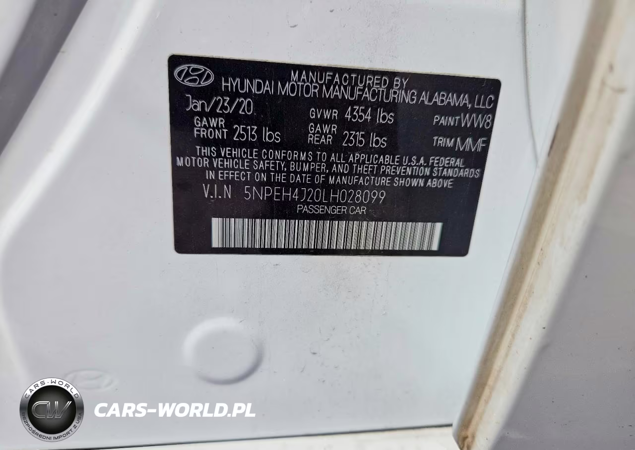 2020 Hyundai Sonata Limited VIN:5NPEH4J20LH028099 - 12