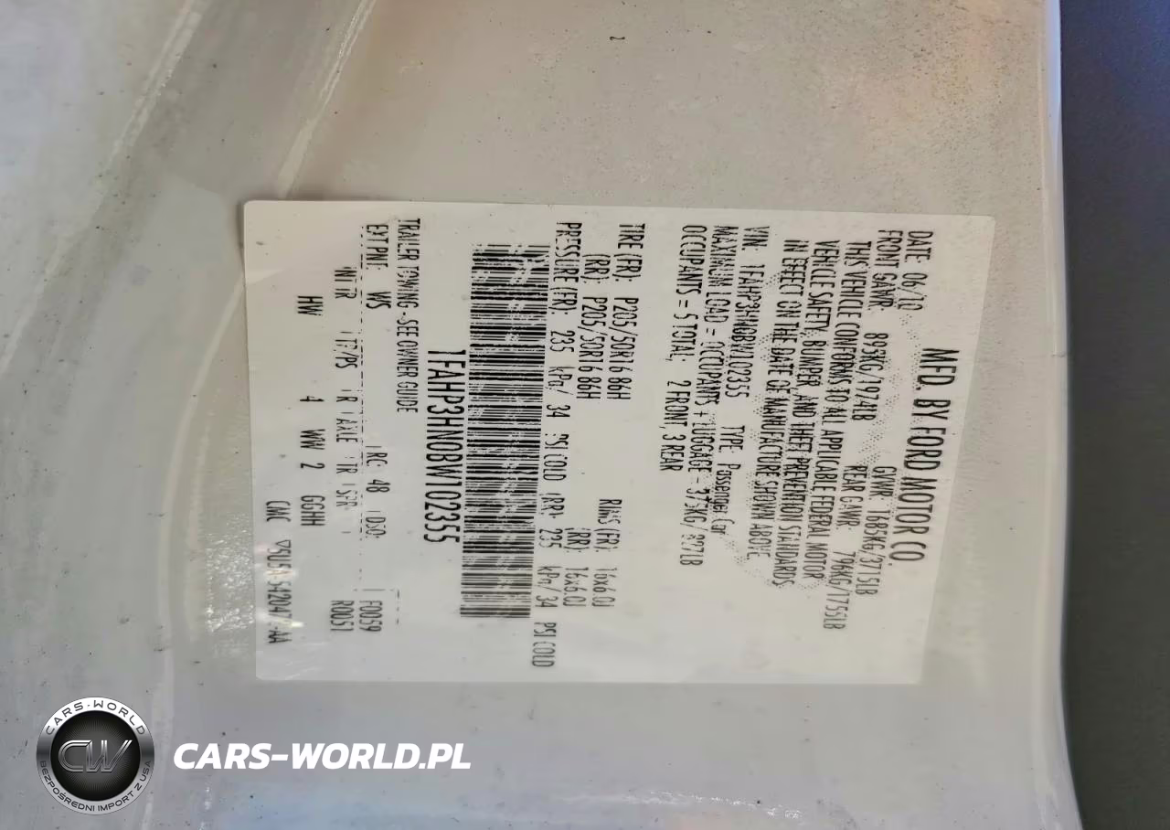 2011 Ford Focus Sel VIN:1FAHP3HN0BW102355 - 12