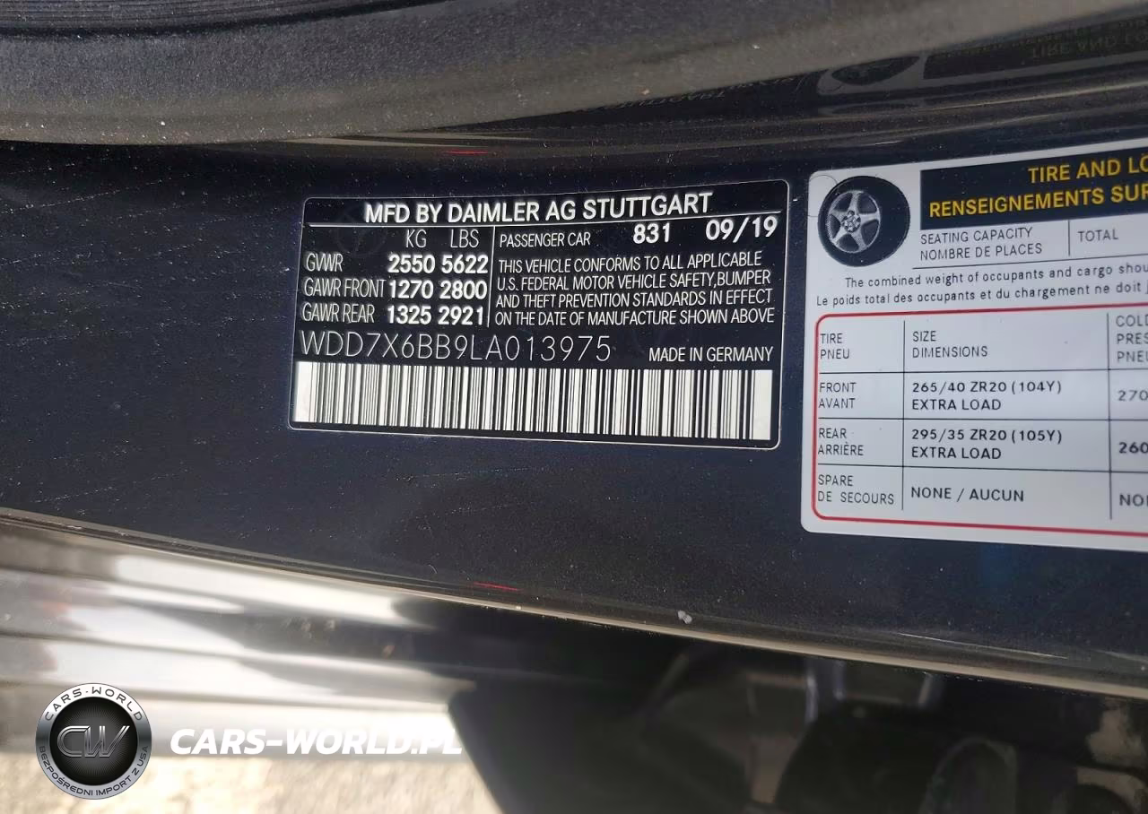 2020 Mercedes-Benz Amg Gt 53 VIN:WDD7X6BB9LA013975 - 12