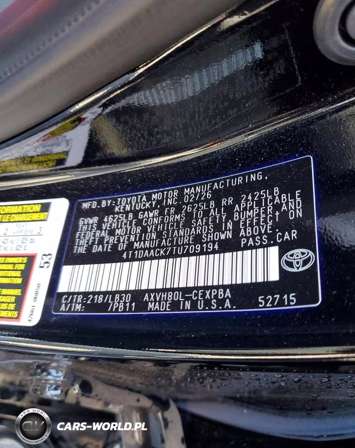 2026 Toyota Camry Xse VIN:4T1DAACK7TU709194 - 12