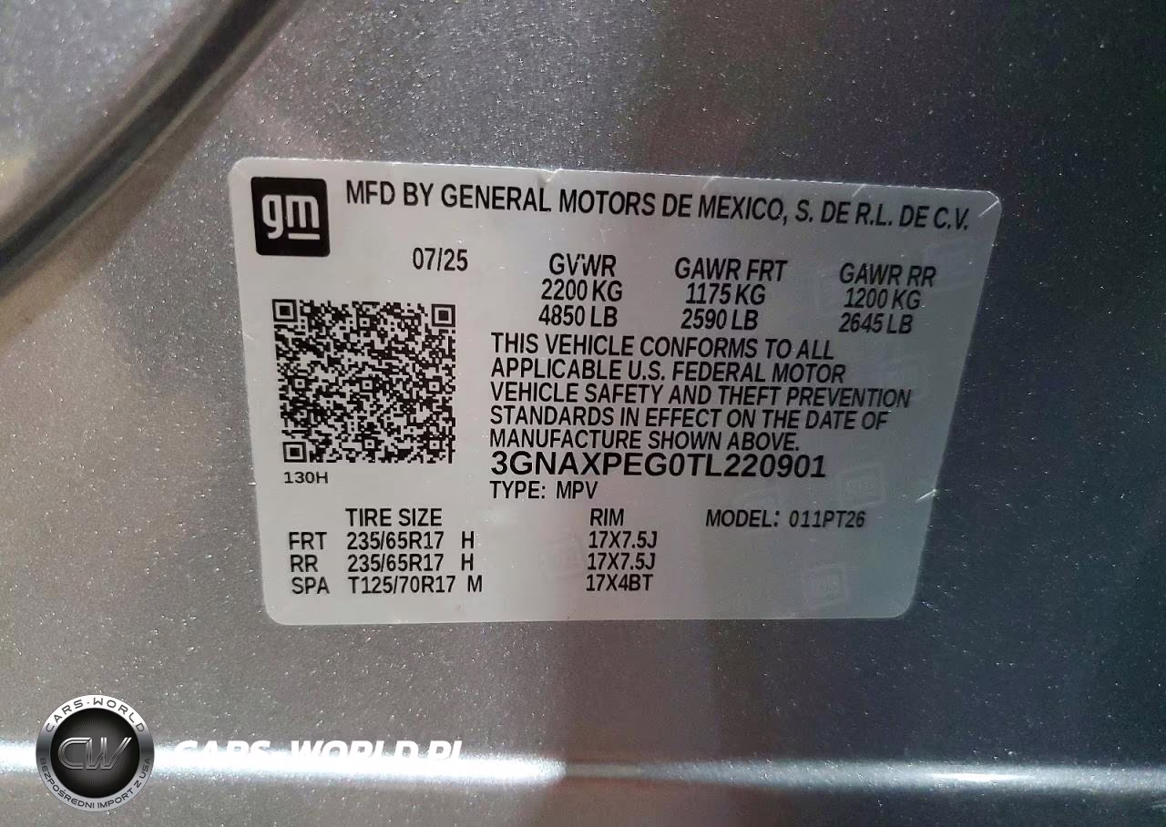 2026 Chevrolet Equinox Lt VIN:3GNAXPEG0TL220901 - 13