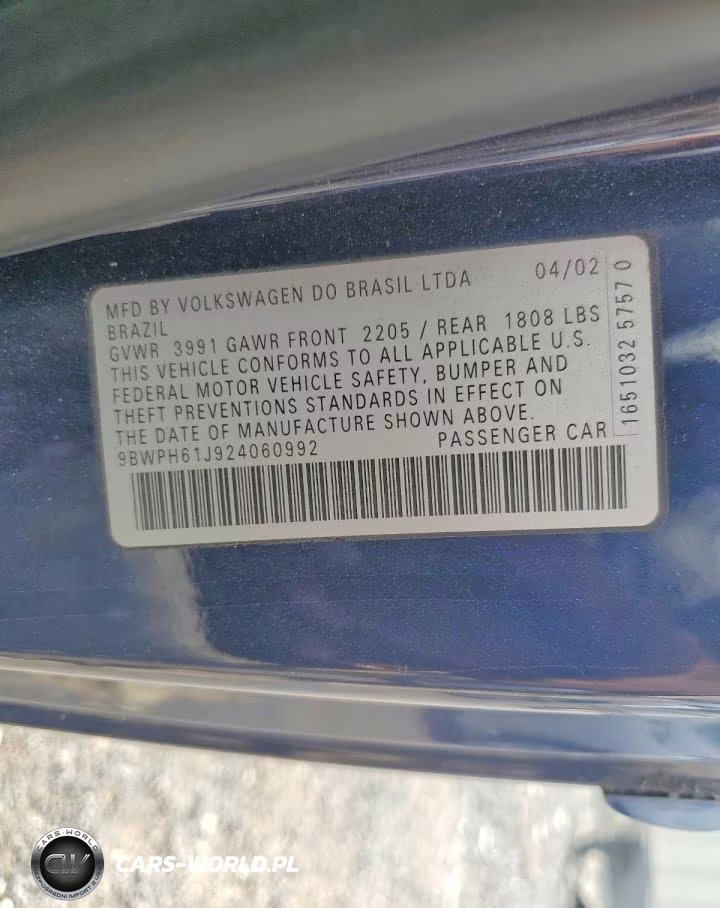 2002 Volkswagen Gti Vr6 VIN:9BWPH61J924060992 - 12