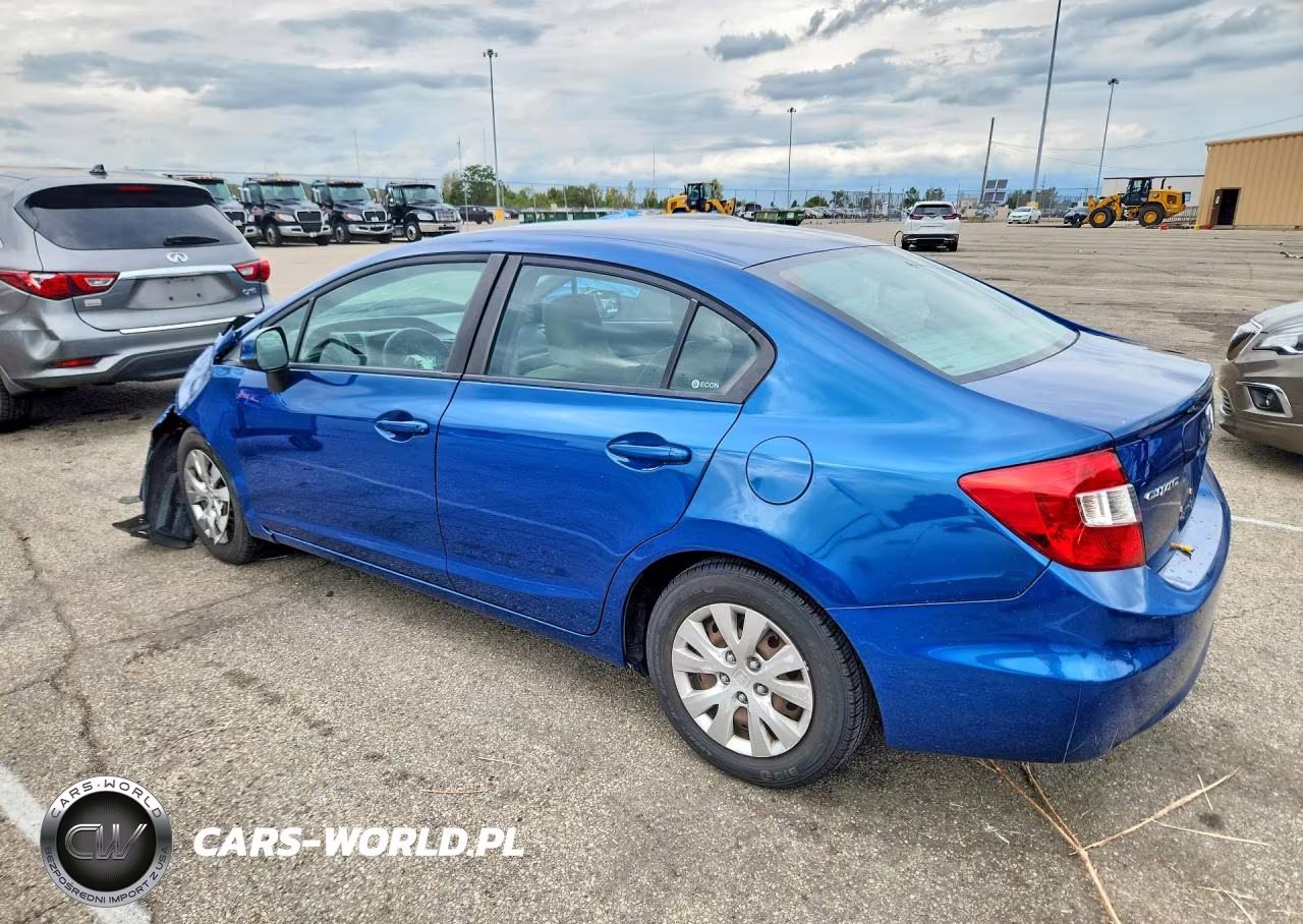 2012 Honda Civic Lx VIN:19XFB2F55CE075906 - 2