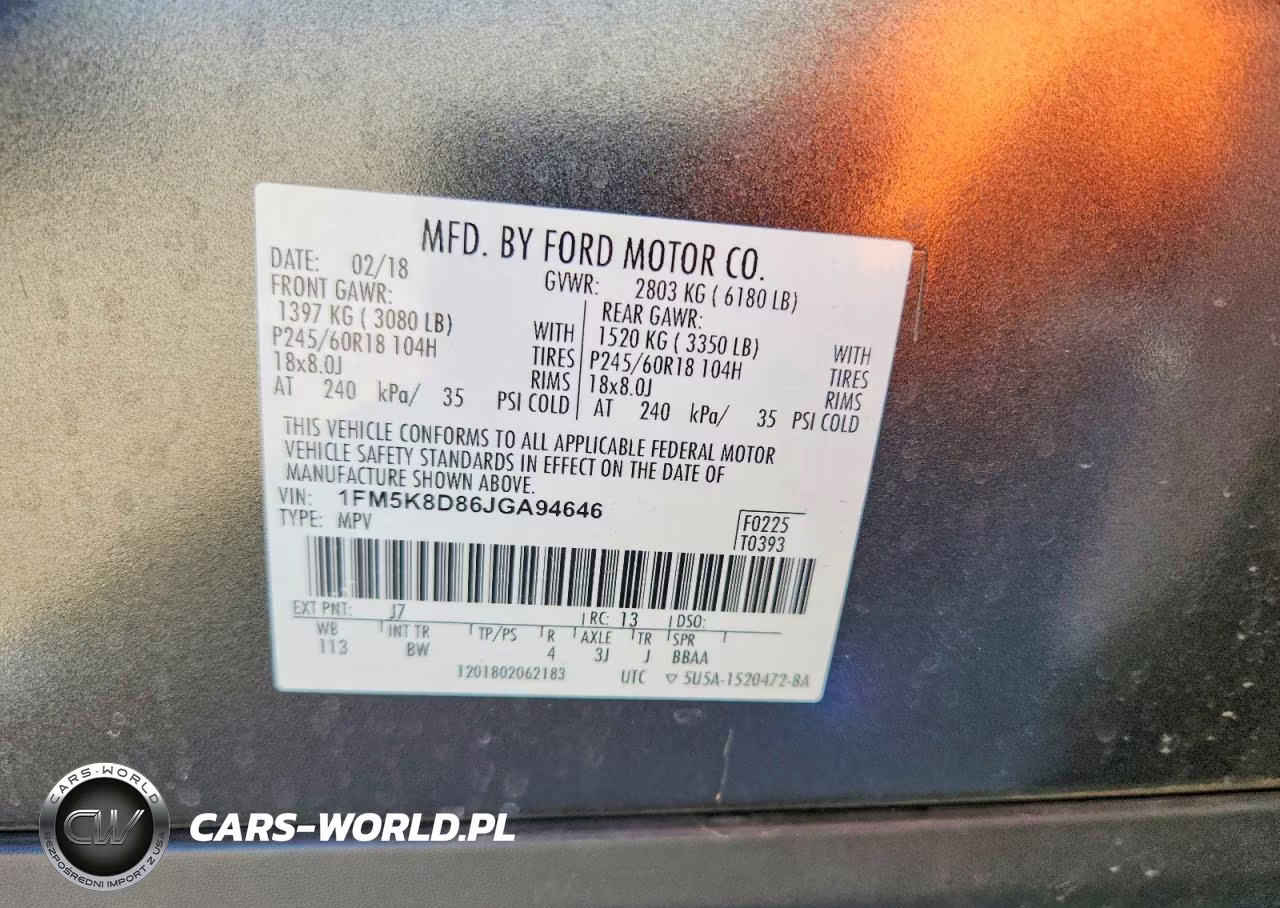 2018 Ford Explorer Xlt VIN:1FM5K8D86JGA94646 - 14