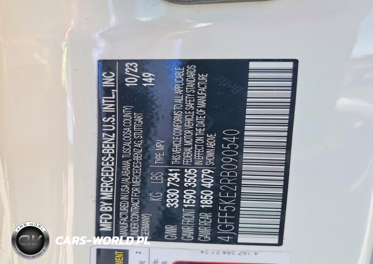 2024 Mercedes-Benz Gls 450 4Matic VIN:4JGFF5KE2RB090540 - 14
