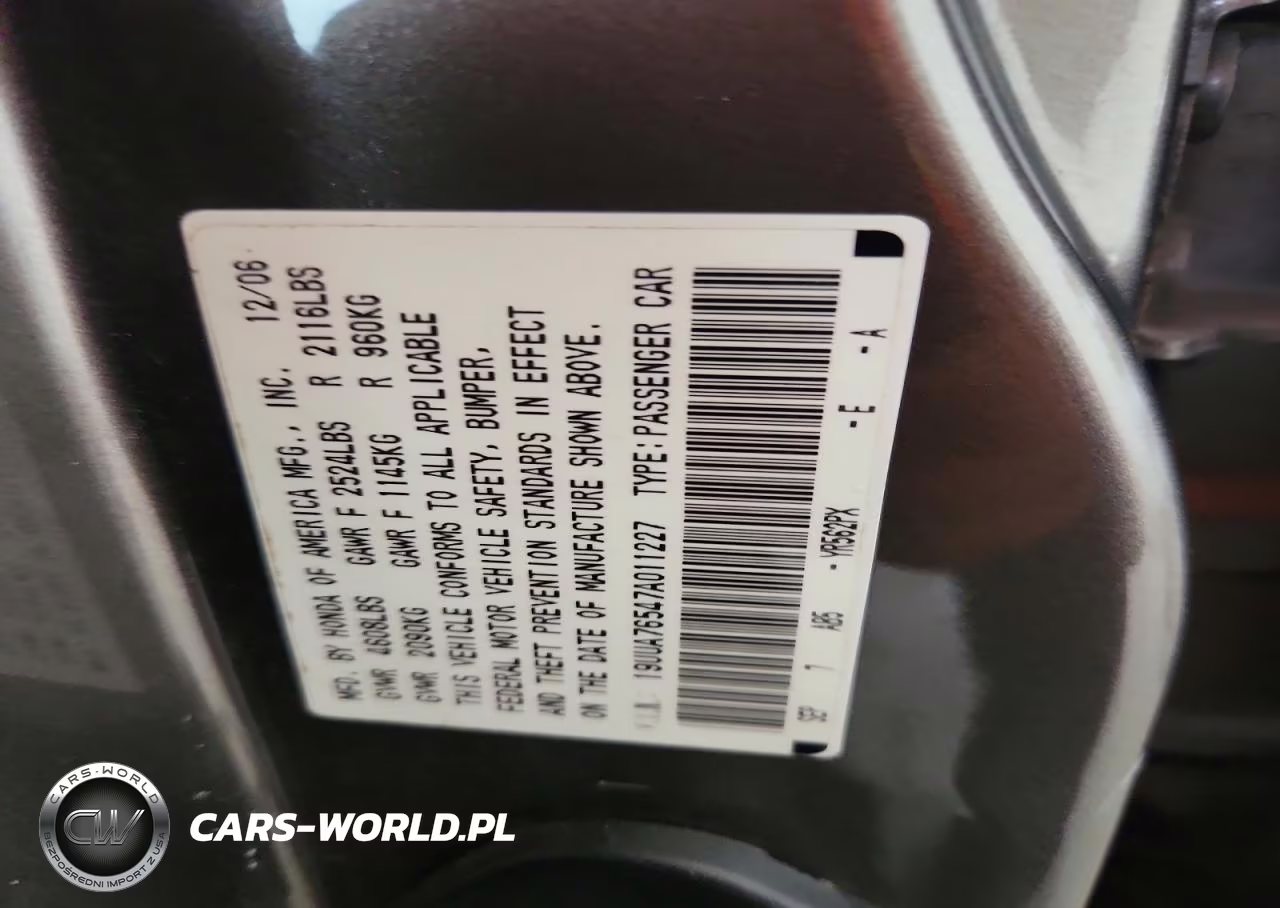 2007 Acura Tl Type S VIN:19UUA76547A011227 - 12