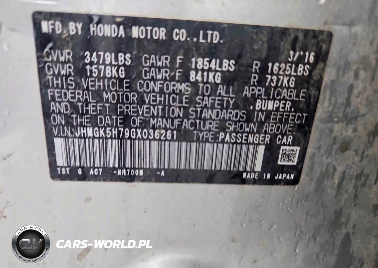 2016 Honda Fit Ex VIN:JHMGK5H79GX036261 - 12