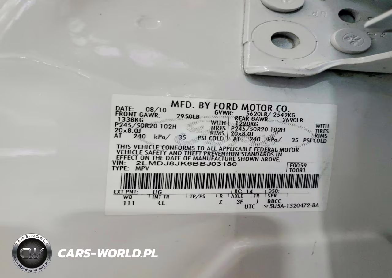 2011 Lincoln Mkx VIN:2LMDJ8JK6BBJ03180 - 13