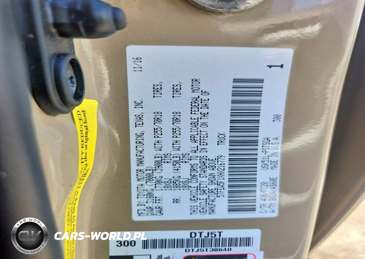 2017 Toyota Tundra Crewmax Sr5 VIN:5TFEW5F1XHX216779 - 12