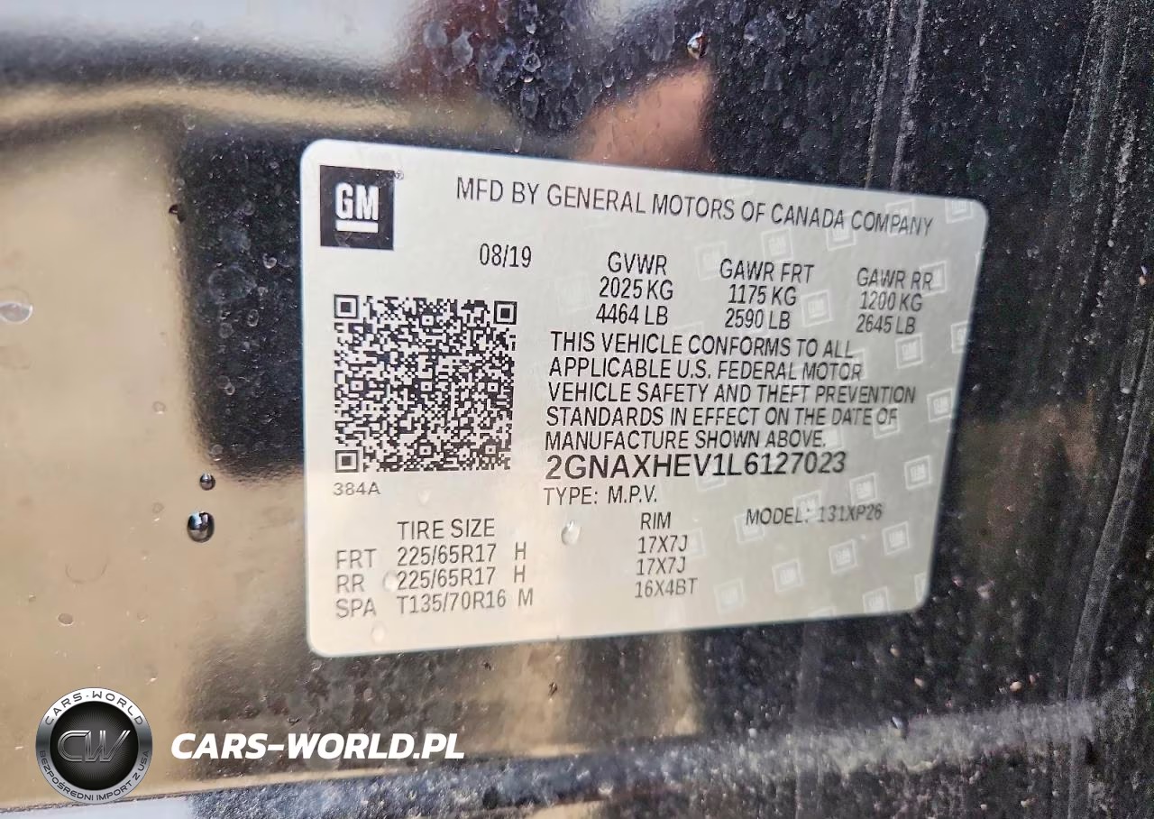 2020 Chevrolet Equinox Ls VIN:2GNAXHEV1L6127023 - 12