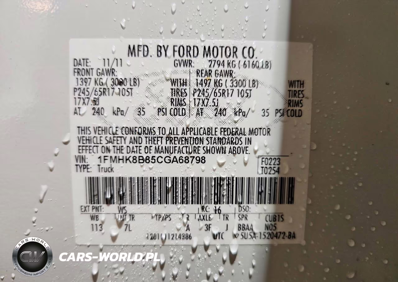 2012 Ford Explorer VIN:1FMHK8B85CGA68798 - 13