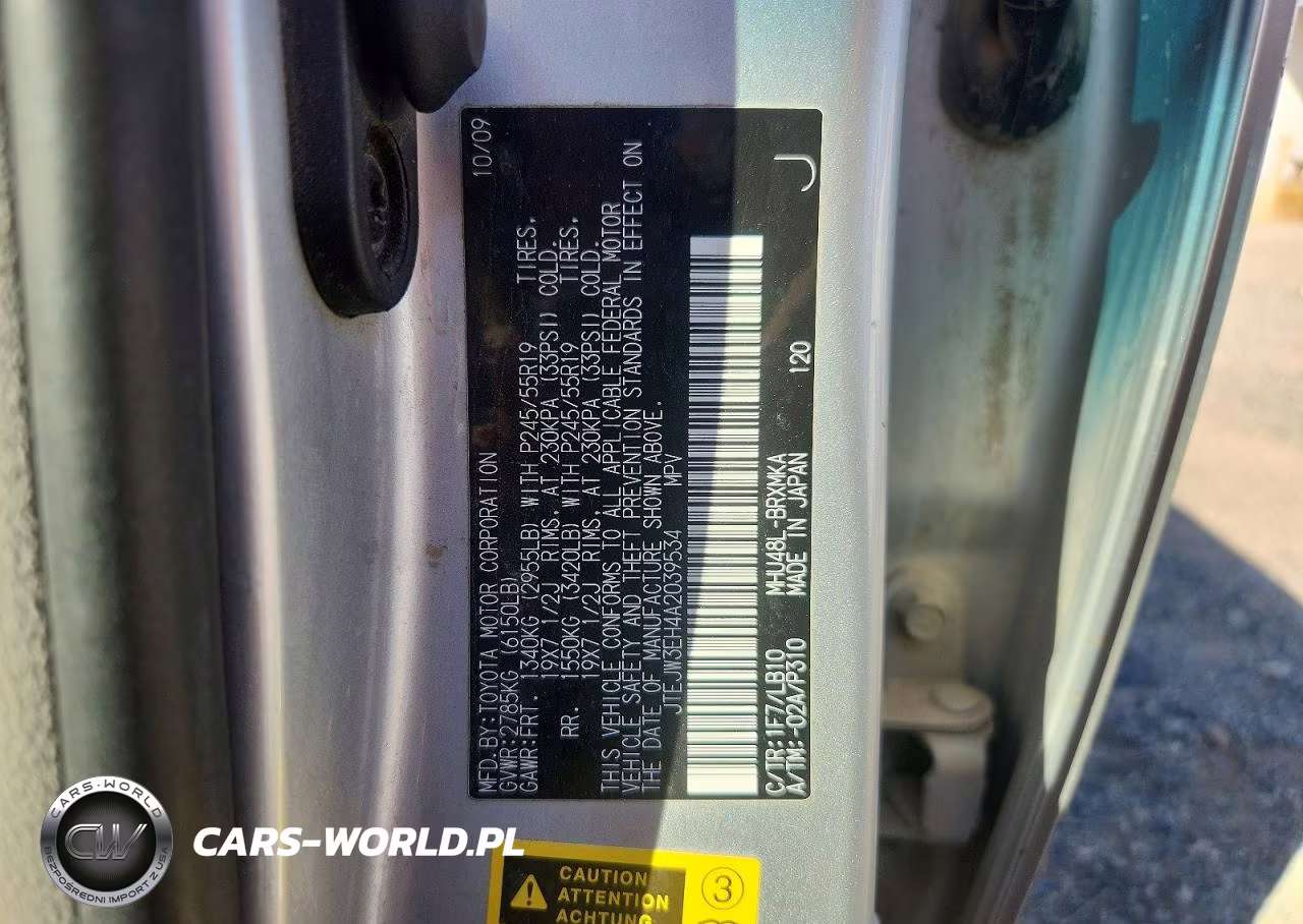 2010 Toyota Highlander Hybrid Limited VIN:JTEJW3EH4A2039534 - 12