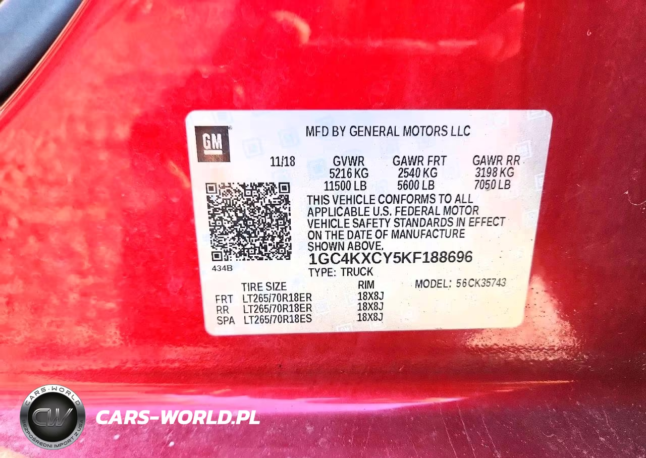 2019 Chevrolet Silverado K3500 Ltz VIN:1GC4KXCY5KF188696 - 13