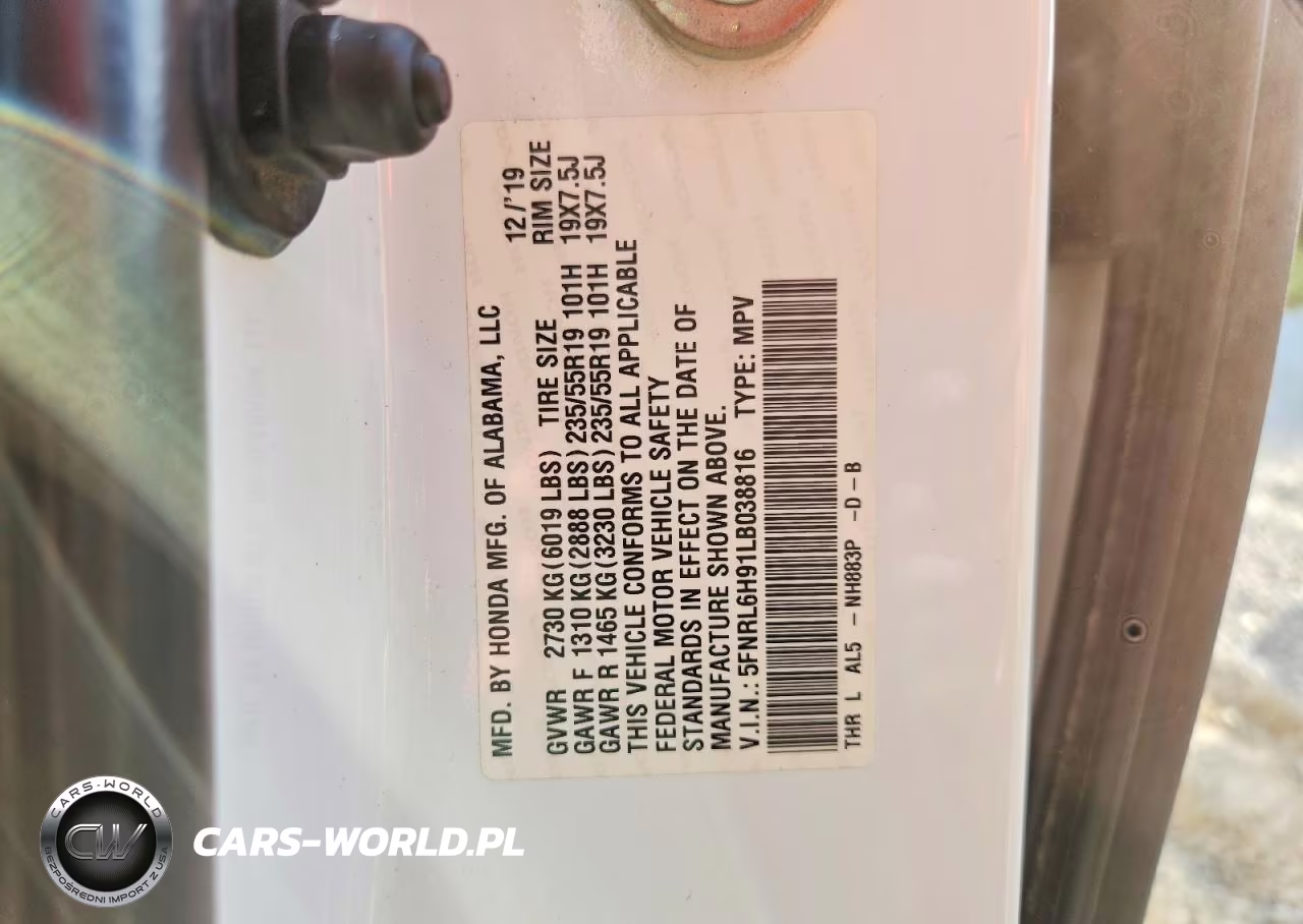 2020 Honda Odyssey Elite VIN:5FNRL6H91LB038816 - 13