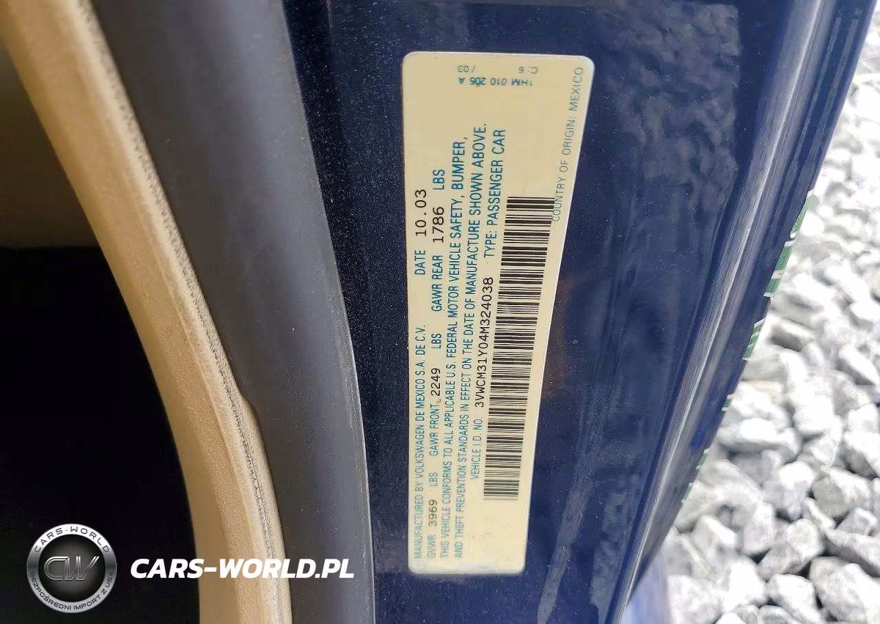 2004 Volkswagen New Beetle Gls VIN:3VWCM31Y04M324038 - 12