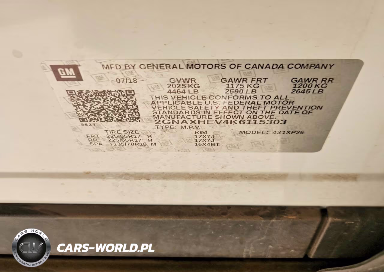 2019 Chevrolet Equinox Ls VIN:2GNAXHEV4K6115303 - 13