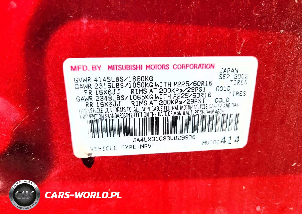 2003 Mitsubishi Outlander Ls VIN:JA4LX31G83U029906 - 13