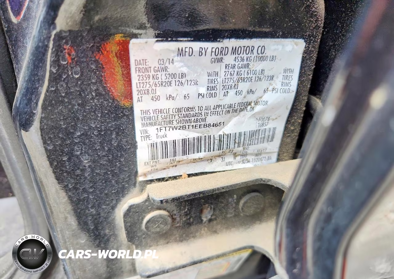 2014 Ford F250 Super Duty VIN:1FT7W2BT1EEB84651 - 12