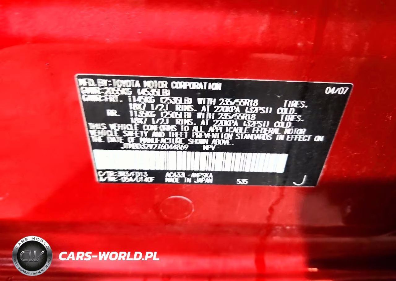 2007 Toyota Rav4 Sport VIN:JTMBD32V276044869 - 13