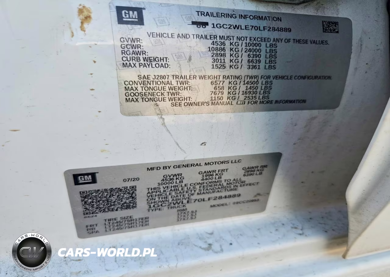 2020 Chevrolet Silverado C2500 Heavy Duty VIN:1GC2WLE70LF284889 - 12