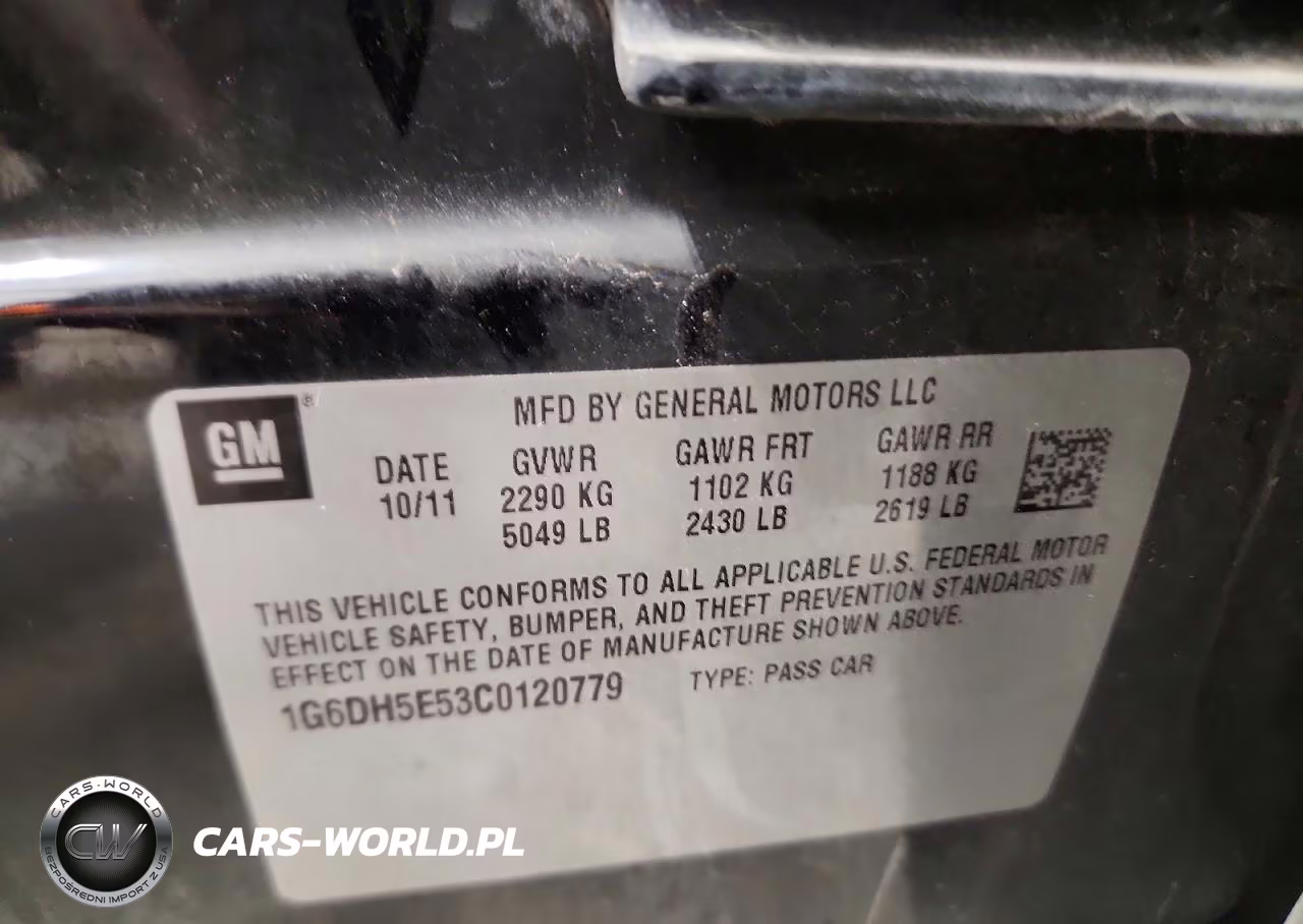 2012 Cadillac Cts Luxury Collection VIN:1G6DH5E53C0120779 - 12