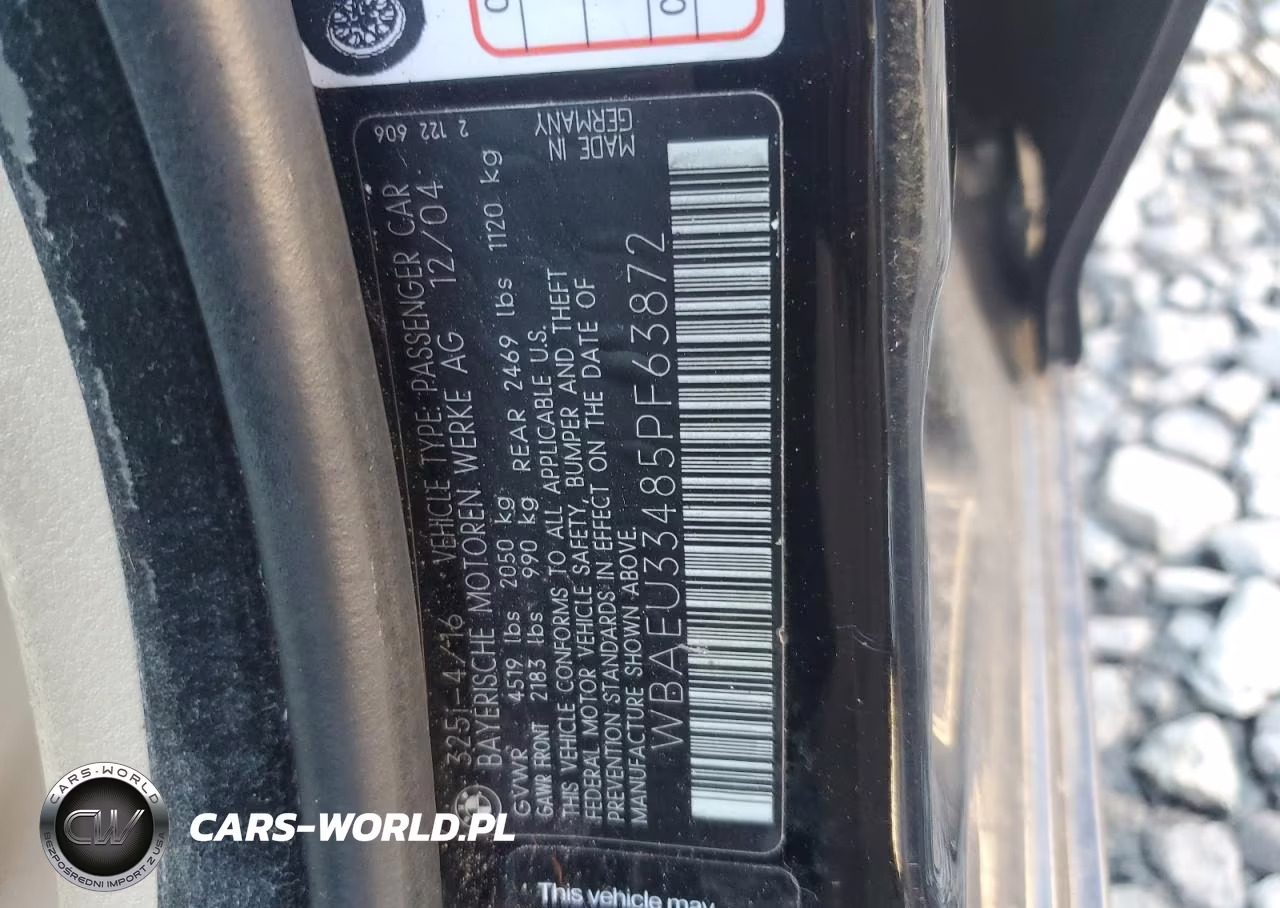 2005 BMW 325 Xi VIN:WBAEU33485PF63872 - 12