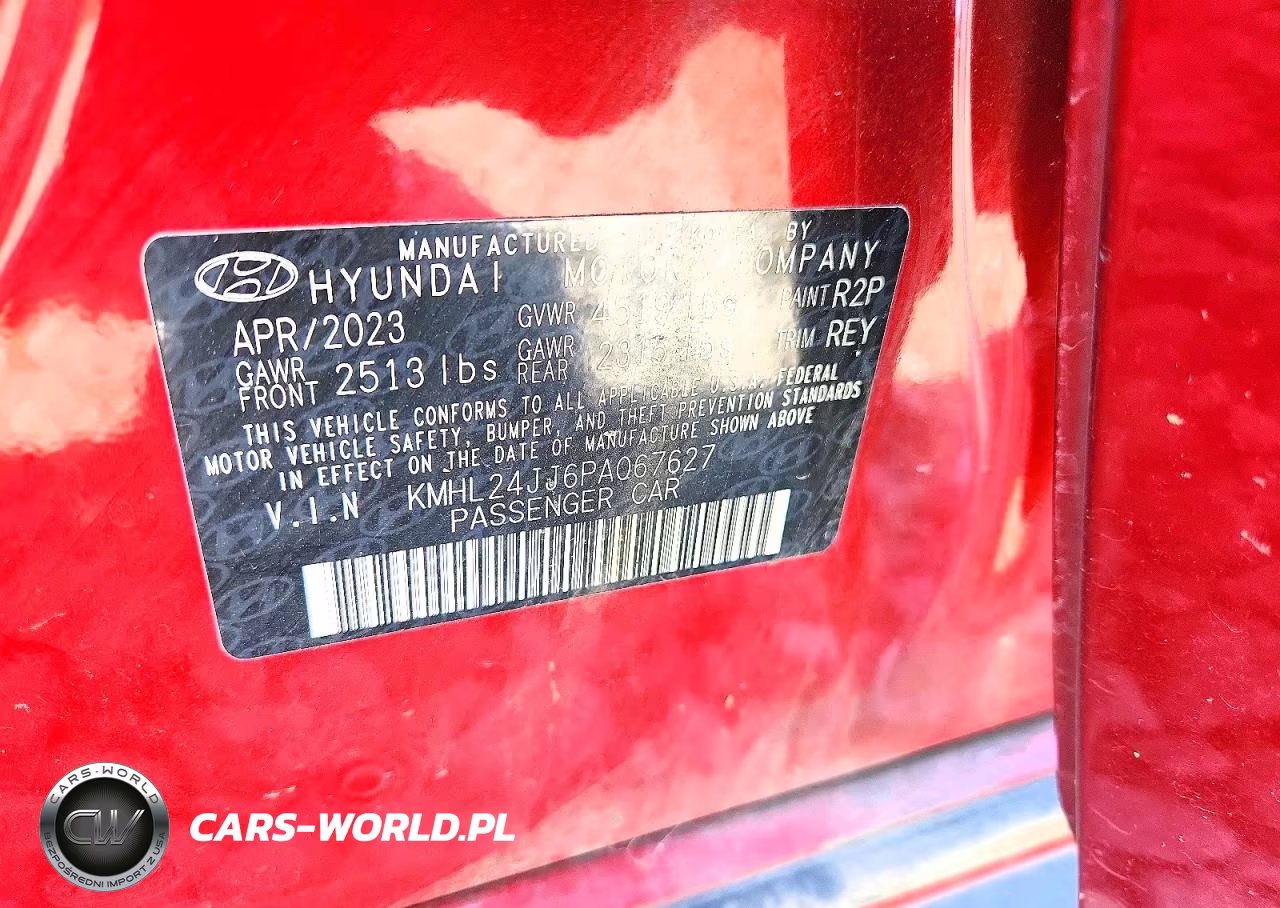 2023 Hyundai Sonata Hybrid Blue VIN:KMHL24JJ6PA067627 - 12