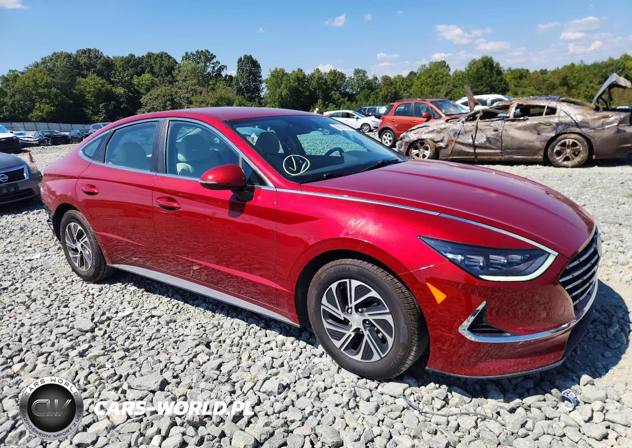 2023 Hyundai Sonata Hybrid Blue VIN:KMHL24JJ6PA067627 - 4