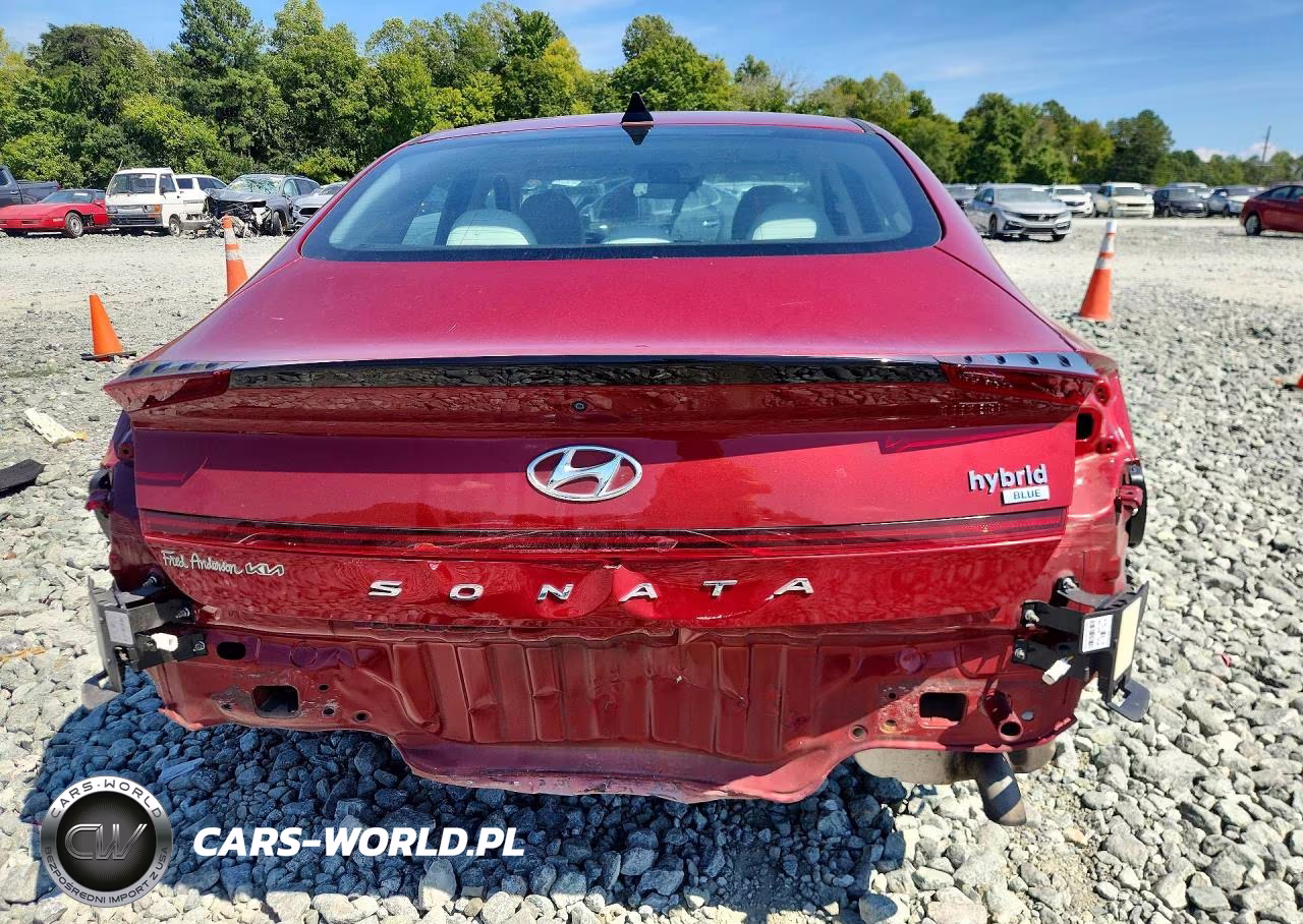2023 Hyundai Sonata Hybrid Blue VIN:KMHL24JJ6PA067627 - 6