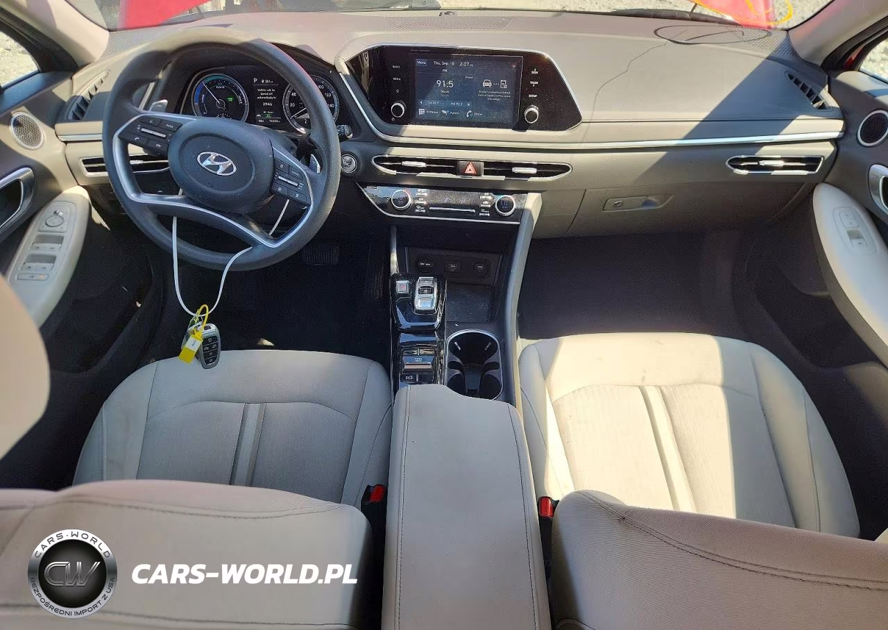 2023 Hyundai Sonata Hybrid Blue VIN:KMHL24JJ6PA067627 - 8