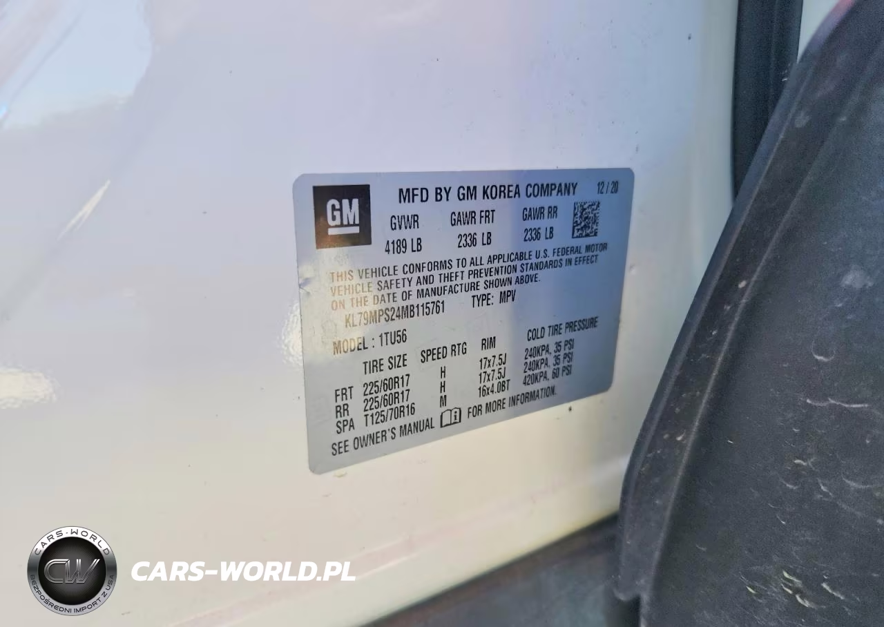 2021 Chevrolet Trailblazer Lt VIN:KL79MPS24MB115761 - 13
