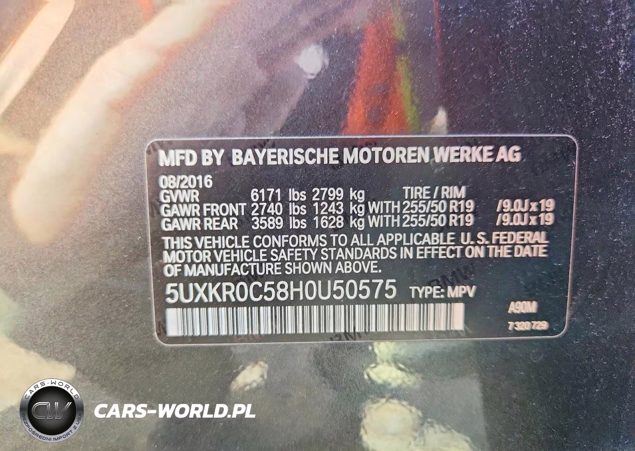 2017 BMW X5 xDrive35I VIN:5UXKR0C58H0U50575 - 13