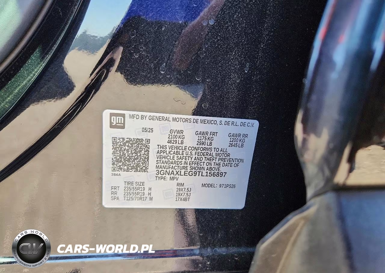 2026 Chevrolet Equinox Rs VIN:3GNAXLEG9TL156897 - 12