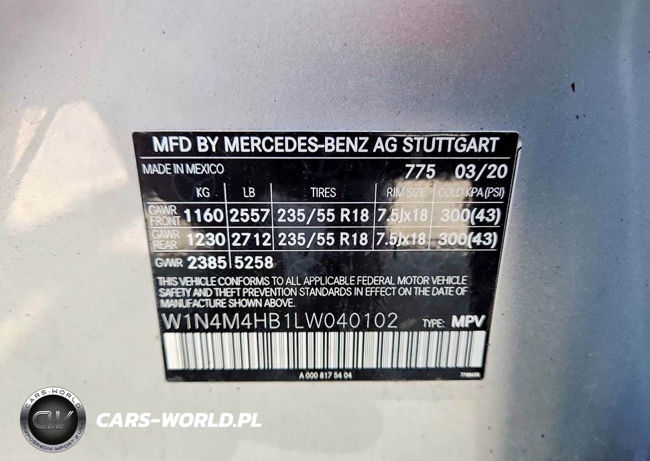 2020 Mercedes-Benz Glb 250 4Matic VIN:W1N4M4HB1LW040102 - 13