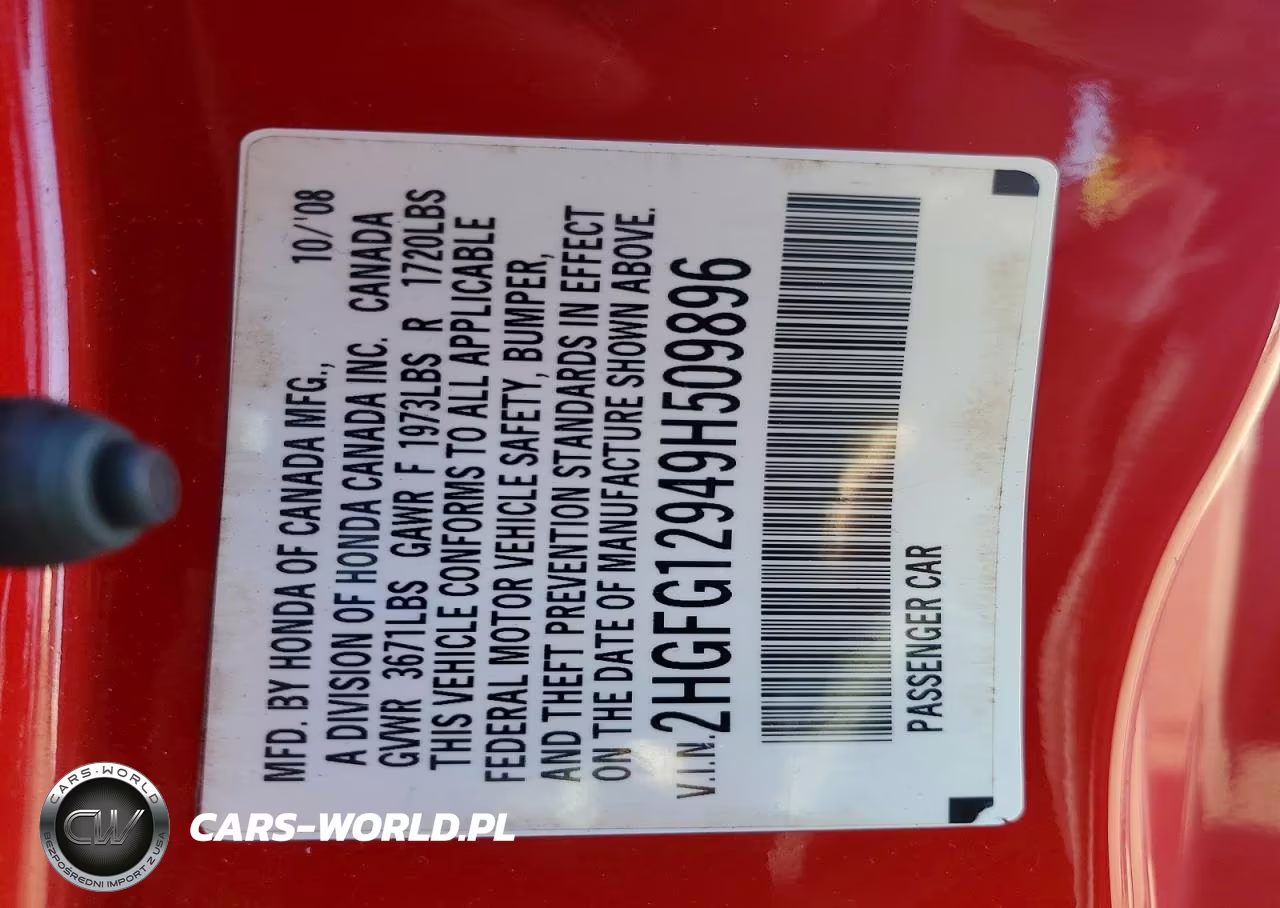 2009 Honda Civic Exl VIN:2HGFG12949H509896 - 12