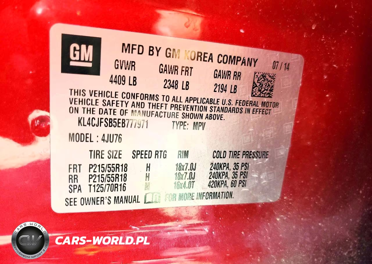 2014 Buick Encore VIN:KL4CJFSB5EB777971 - 13