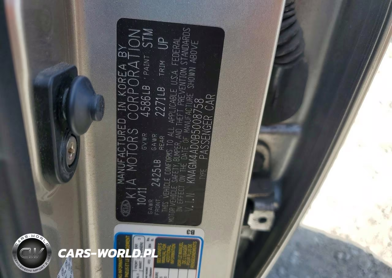 2011 Kia Optima Hybrid Base VIN:KNAGM4AD0B5008758 - 12
