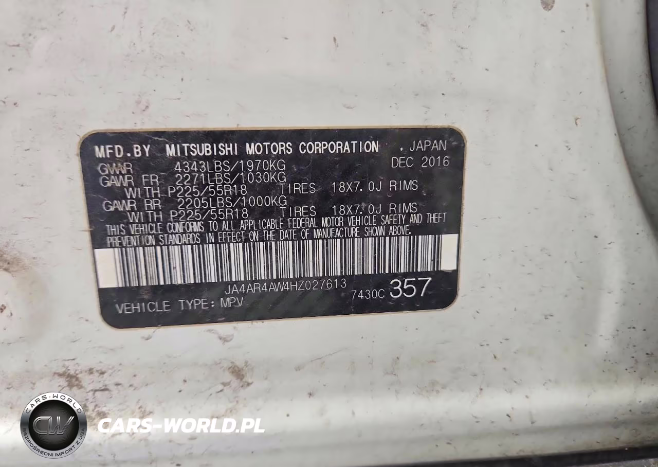 2017 Mitsubishi Outlander Sport Sel VIN:JA4AR4AW4HZ027613 - 13