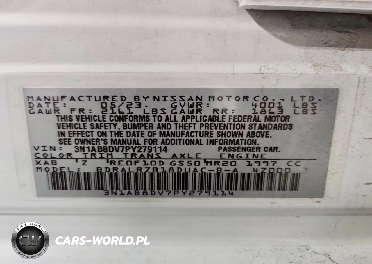 2023 Nissan Sentra Sr VIN:3N1AB8DV7PY279114 - 13