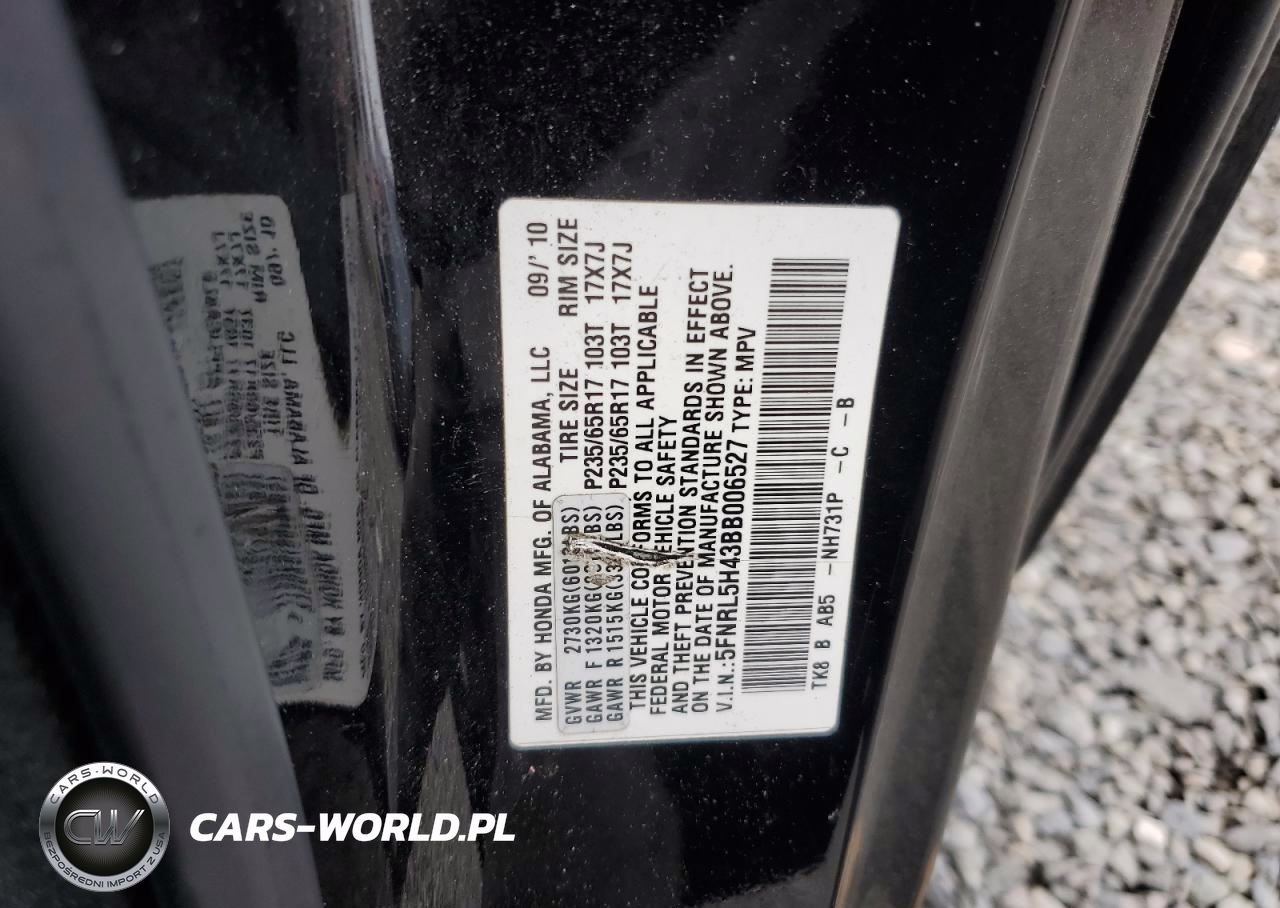 2011 Honda Odyssey Ex VIN:5FNRL5H43BB006527 - 13