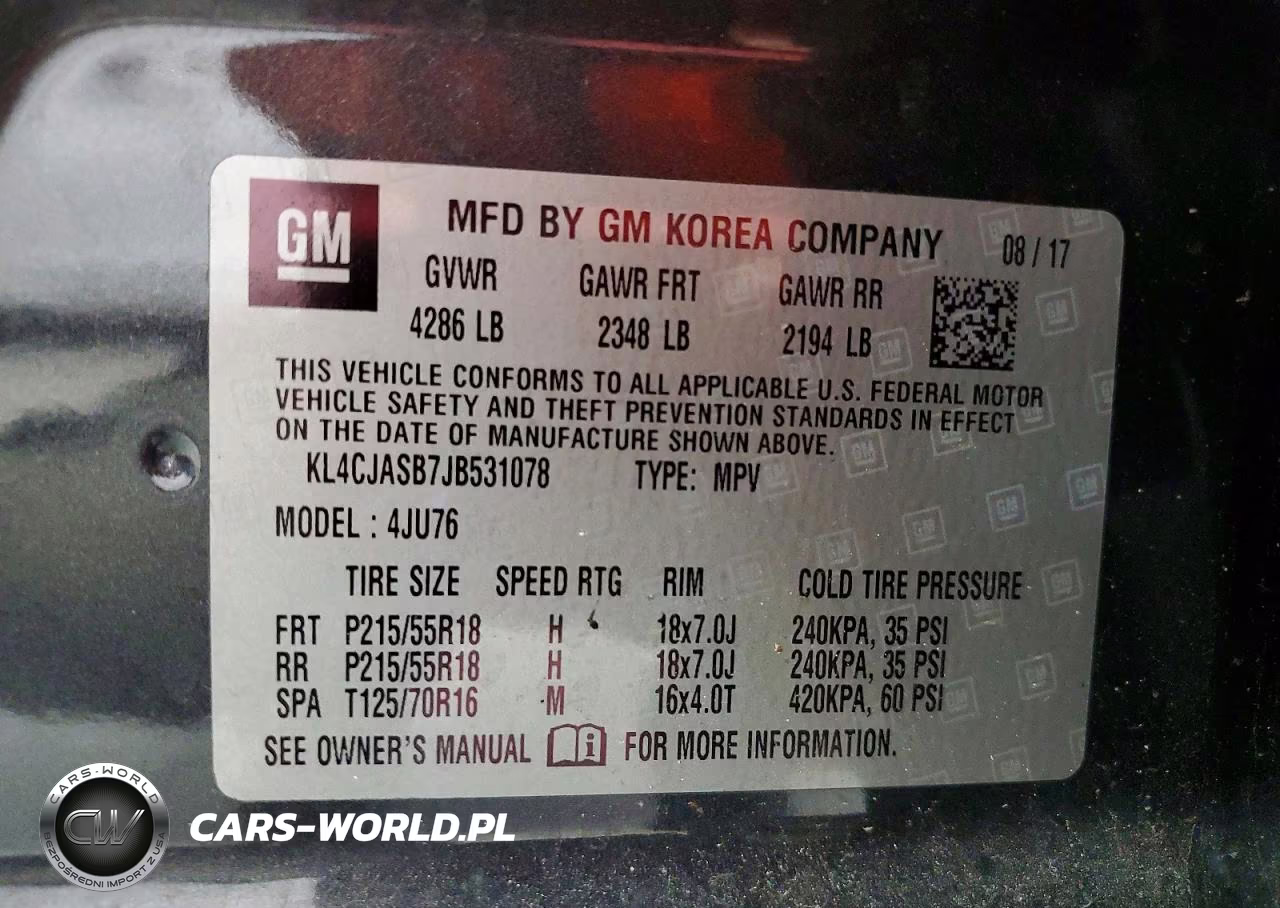 2018 Buick Encore Preferred VIN:KL4CJASB7JB531078 - 13