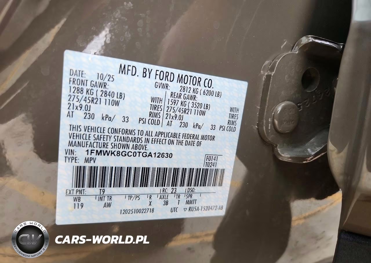 2026 Ford Explorer St VIN:1FMWK8GC0TGA12630 - 13