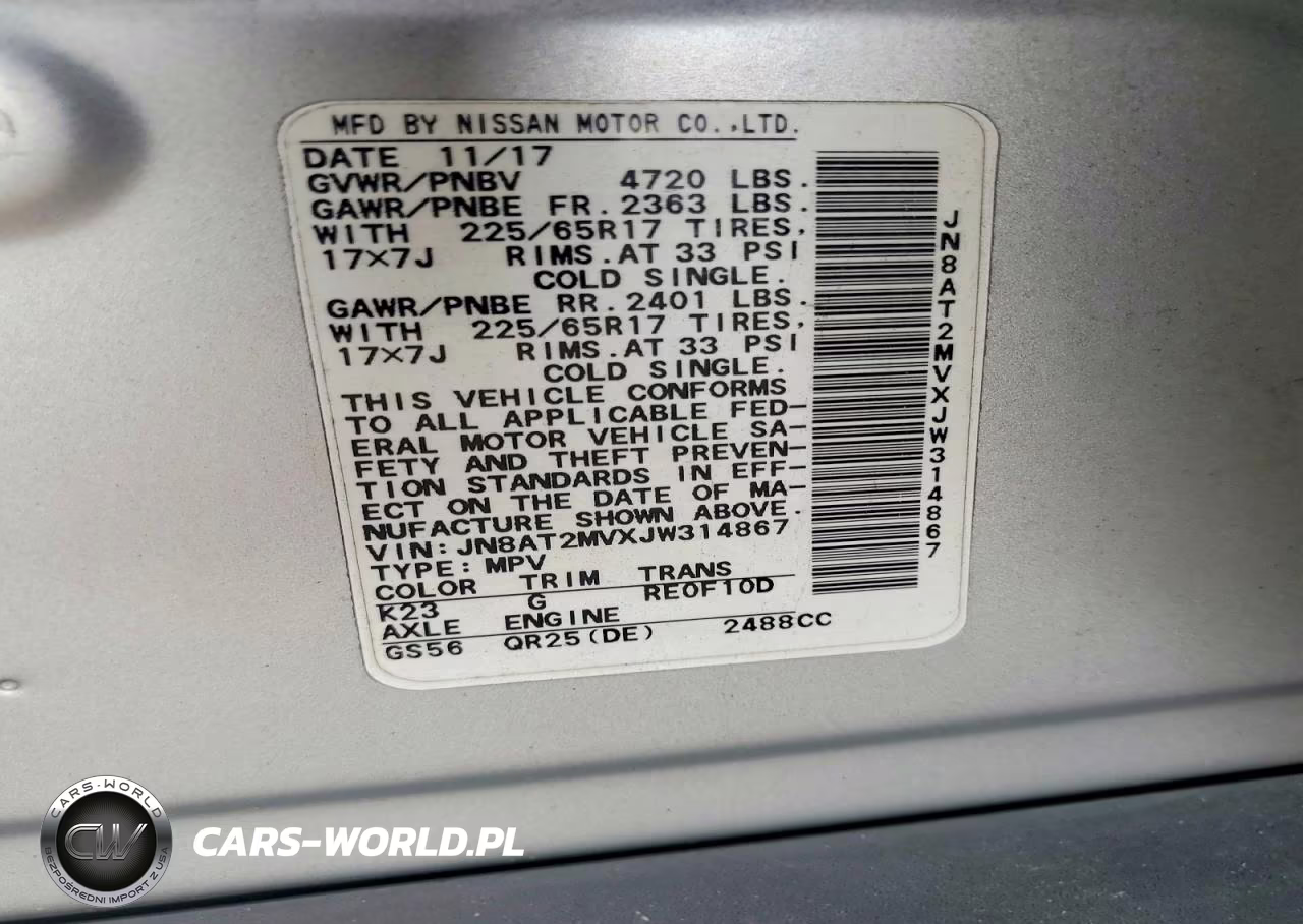 2018 Nissan Rogue S VIN:JN8AT2MVXJW314867 - 12