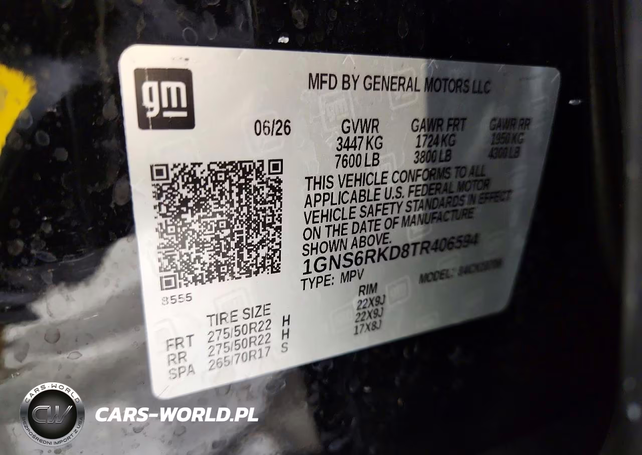 2026 Chevrolet Tahoe K1500 Rst VIN:1GNS6RKD8TR406594 - 14