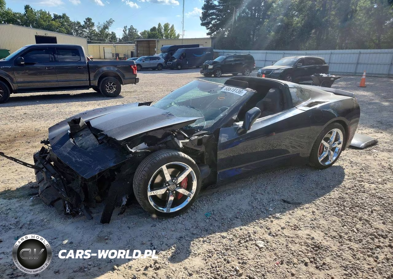 2014 Chevrolet Corvette Stingray 1Lt VIN:1G1YB2D74E5133850 - 1