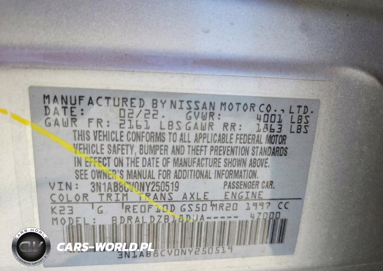 2022 Nissan Sentra Sv VIN:3N1AB8CV0NY250519 - 12