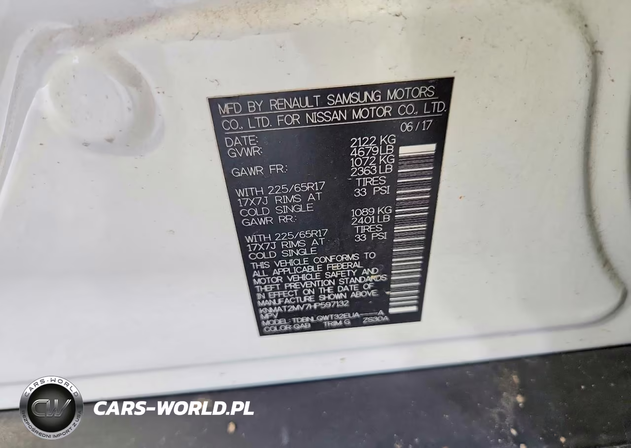 2017 Nissan Rogue Sv VIN:KNMAT2MV7HP597132 - 13